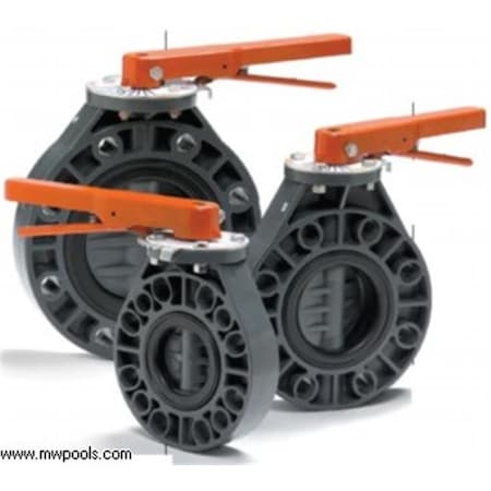 Westlake Pipe & Fittings Lasco Fittings V40311N 4 in. Butterfly Valve with Lever Handle V40311N